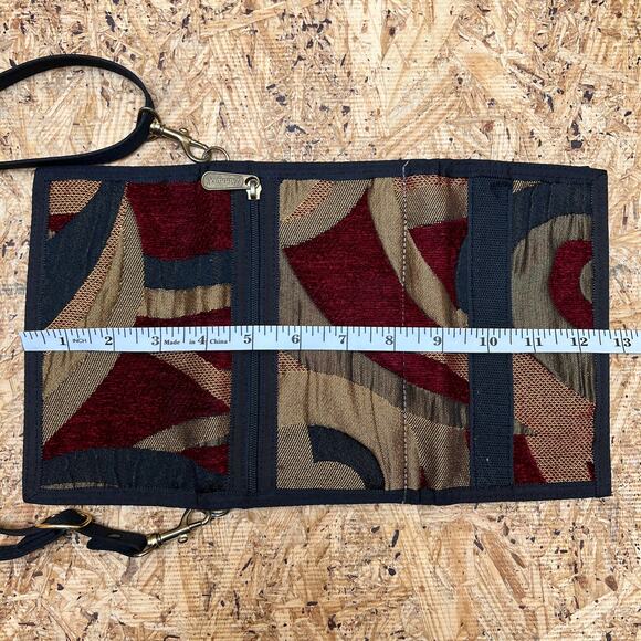 Danny K Multicolor Multi-Pocket Adjustable Strap Handbag Wallet Purse - Picture 4 of 6